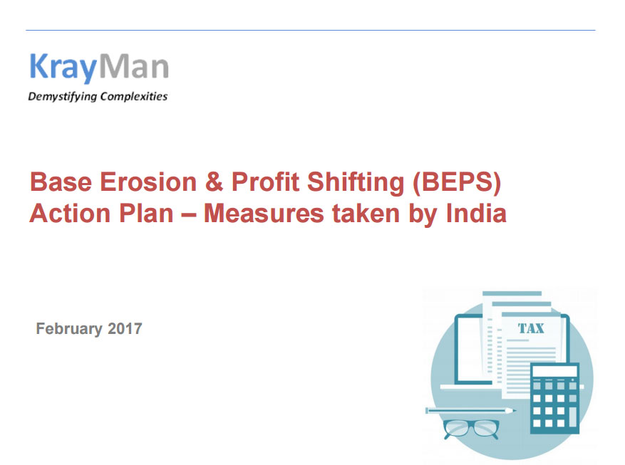 Base Erosion & Profit Shifting (BEPS)  Action Plan – Measures taken by India